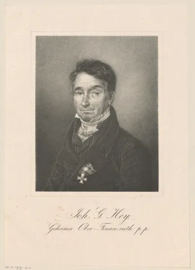 Portret van Johann G. Hey