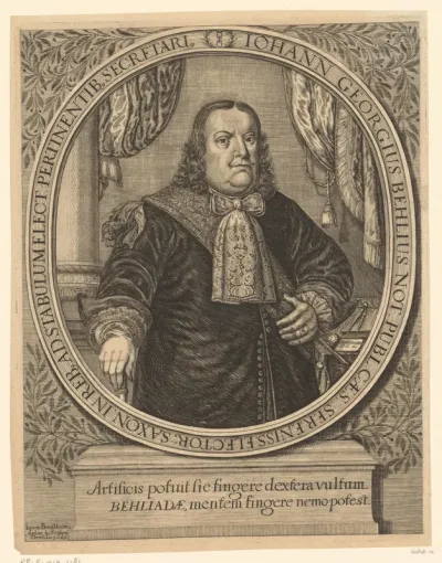 Portret van Johann Georg Behl