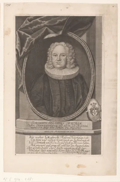 Portret van Johann Georg Bertram