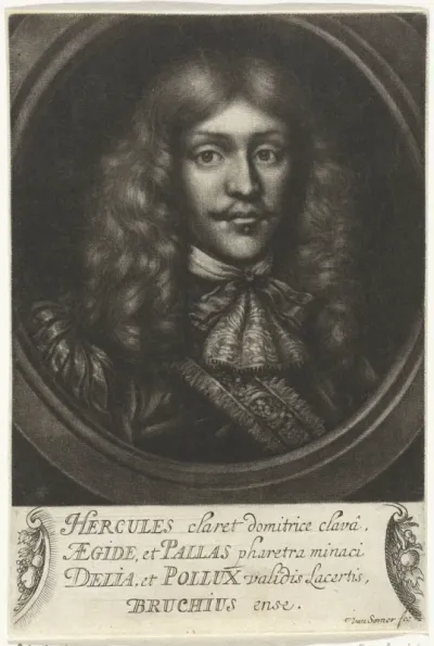 Portret van Johann Georg Bruck