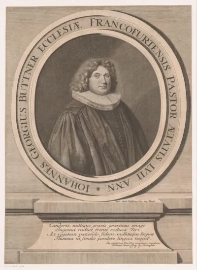 Portret van Johann Georg Büdner