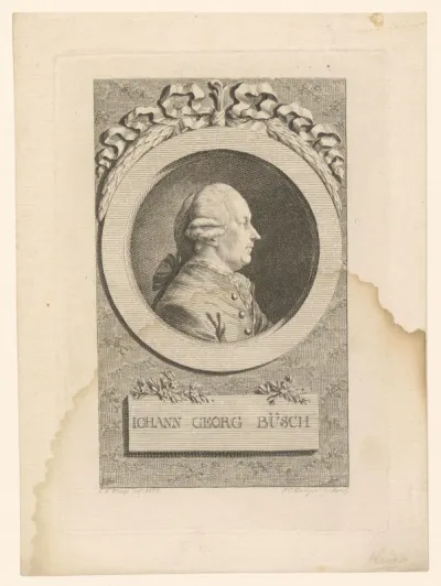 Portret van Johann Georg Büsch