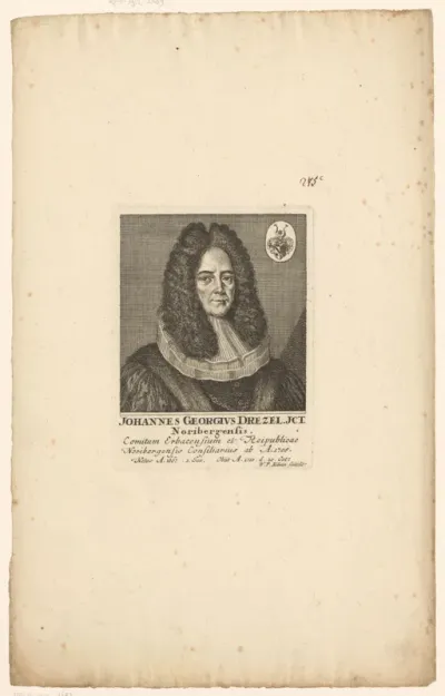 Portret van Johann Georg Drezel
