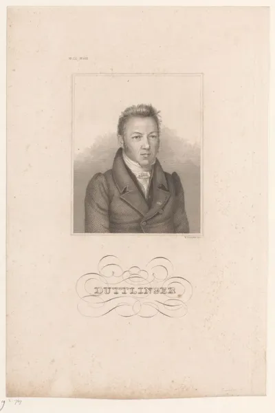 Portret van Johann Georg Duttlinger