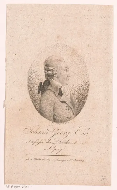 Portret van Johann Georg Eck