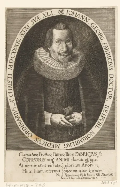 Portret van Johann Georg Fabricius