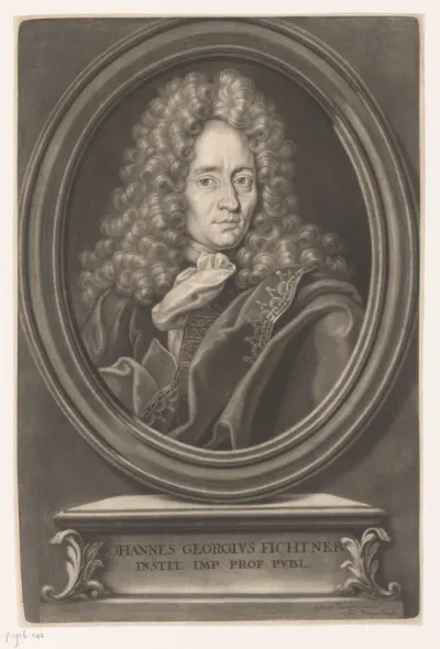 Portret van Johann Georg Fichtner