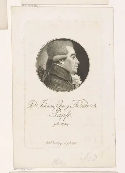 Portret van Johann Georg Friedrich Pabst