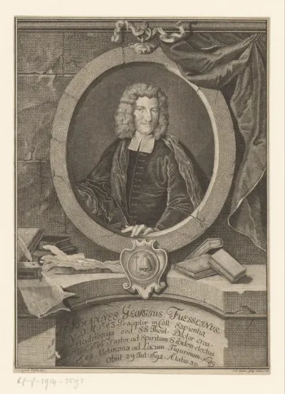 Portret van Johann Georg Fuessli