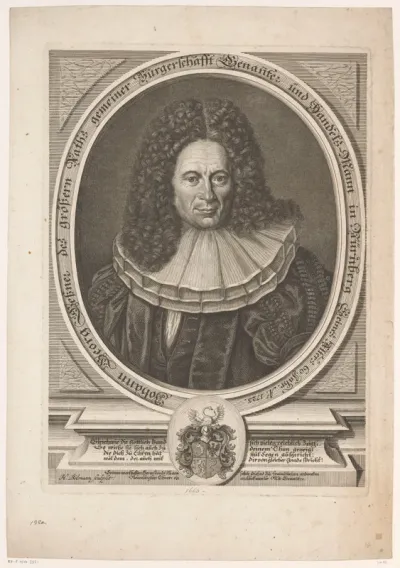 Portret van Johann Georg Gessner