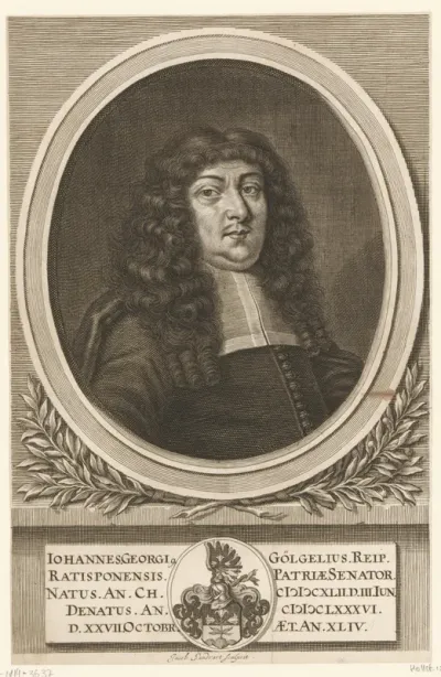 Portret van Johann Georg Gölgel