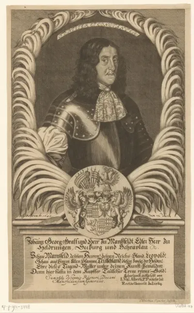 Portret van Johann Georg, graaf en heer van Mansfeld
