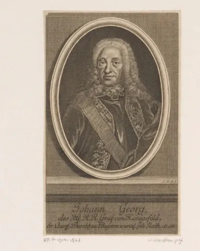 Portret van Johann Georg Graf von Königsfeld