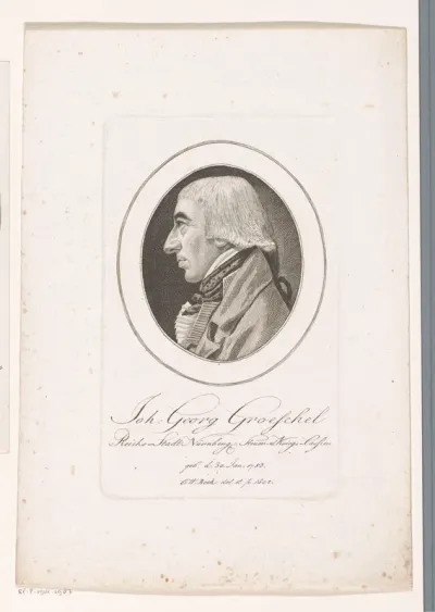 Portret van Johann Georg Groeschel