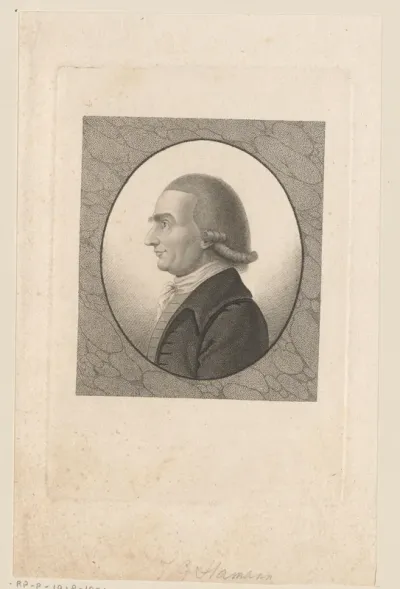 Portret van Johann Georg Hamann