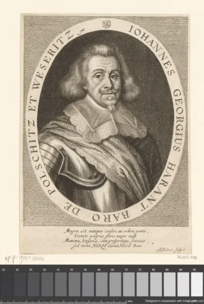 Portret van Johann Georg Harant, Freiherr von Polschitz und Weseritz