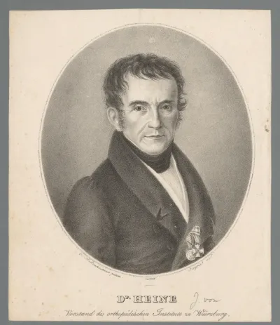 Portret van Johann Georg Heine