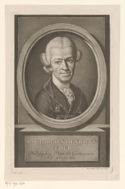 Portret van Johann Georg Heinrich Feder