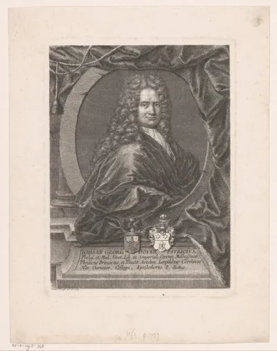 Portret van Johann Georg Hoyer