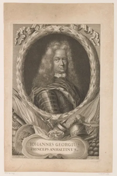 Portret van Johann Georg II von Anhalt-Dessau