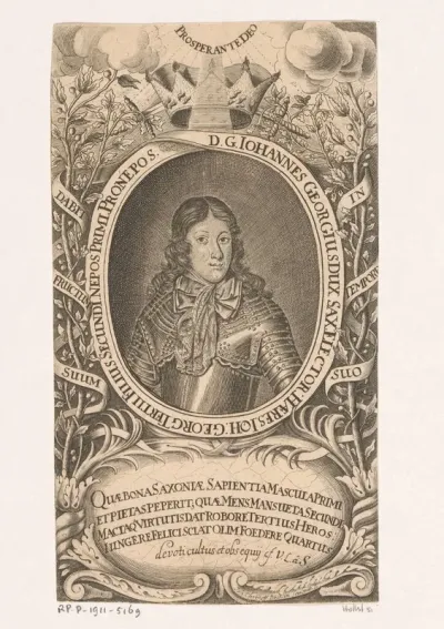 Portret van Johann Georg IV von Sachsen
