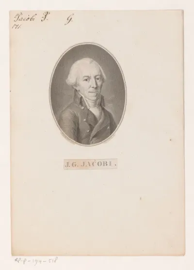 Portret van Johann Georg Jacobi