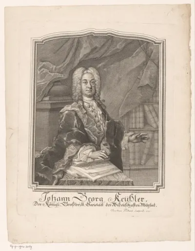 Portret van Johann Georg Keisler