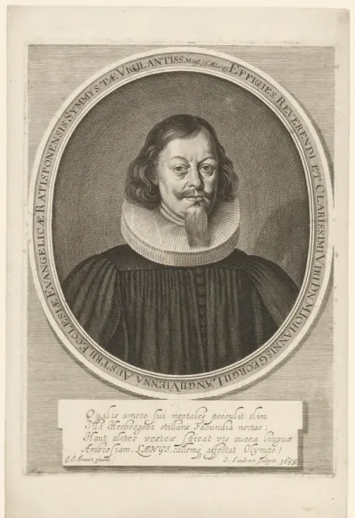 Portret van Johann Georg Lang