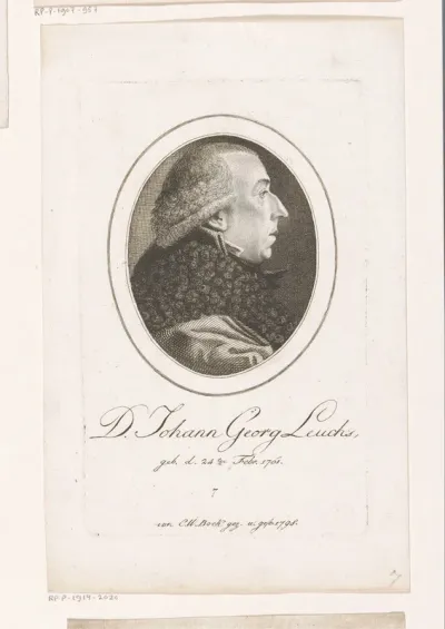 Portret van Johann Georg Leuchs