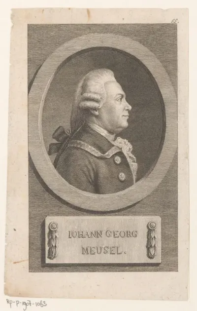 Portret van Johann Georg Meusel