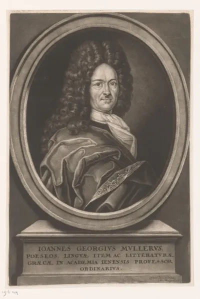 Portret van Johann Georg Müller