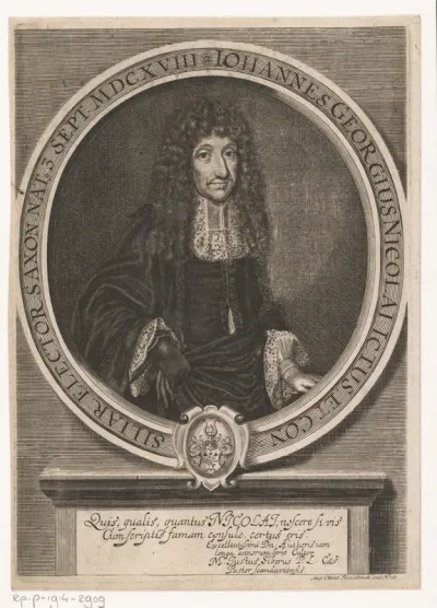 Portret van Johann Georg Nicolai