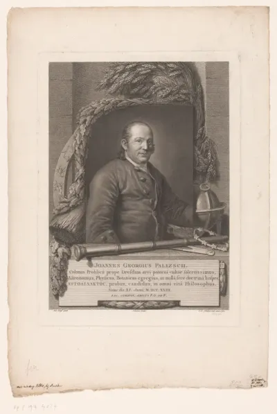 Portret van Johann Georg Palitzsch