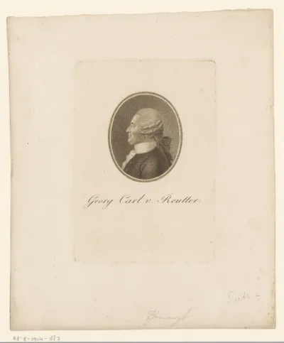 Portret van Johann Georg Reutter