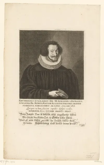 Portret van Johann Georg Rüd