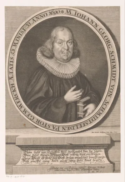 Portret van Johann Georg Schmid von Schmidsfelden