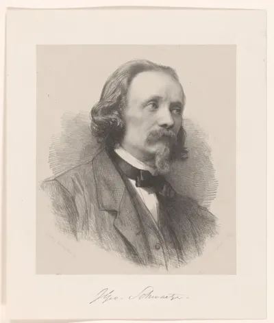Portret van Johann Georg Schwartze