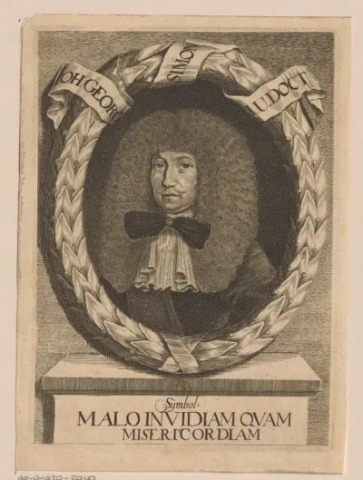 Portret van Johann Georg Simon