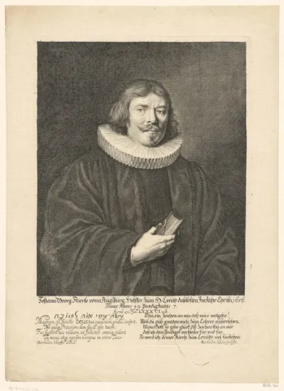Portret van Johann Georg Stierle