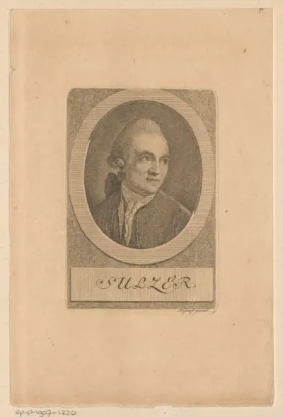 Portret van Johann Georg Sulzer