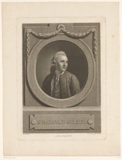 Portret van Johann Georg Sulzer