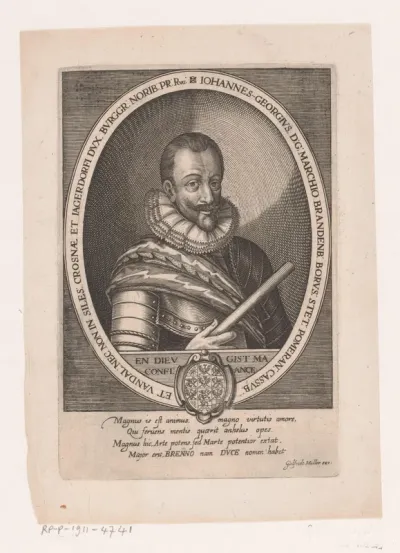 Portret van Johann Georg van Brandenburg