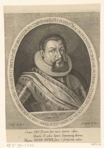 Portret van Johann Georg van Saksen