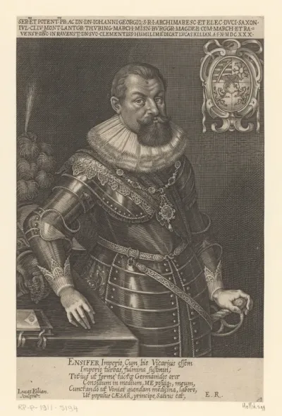 Portret van Johann Georg van Saksen