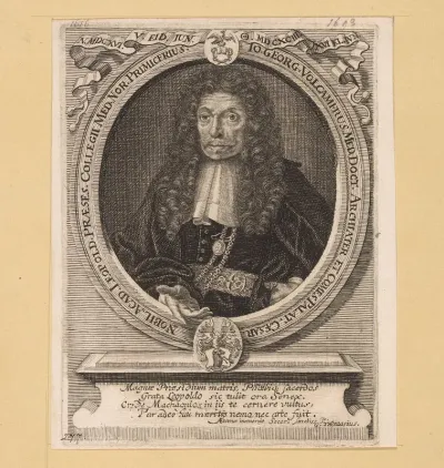 Portret van Johann Georg Volckamer
