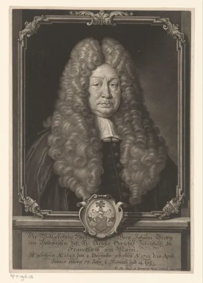 Portret van Johann Georg von Holtzhausen