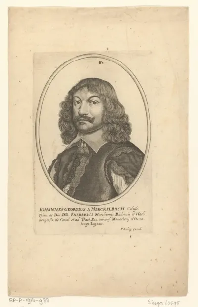 Portret van Johann Georg von Merckelbach