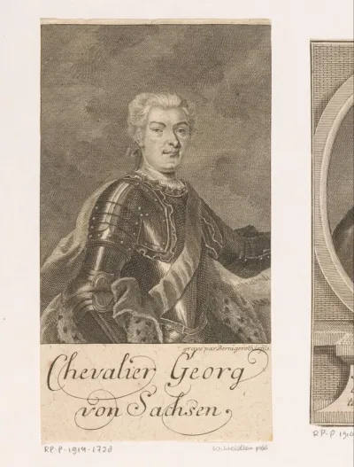 Portret van Johann Georg von Sachsen
