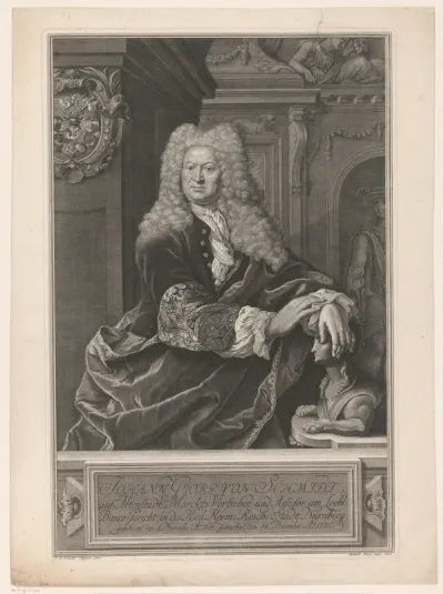 Portret van Johann Georg von Schmidt auf Altenstadt