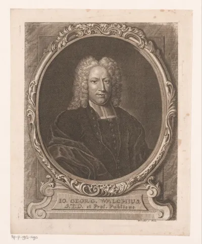Portret van Johann Georg Walch